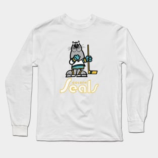 Defunct California Golden Seals Hockey Sparky Long Sleeve T-Shirt